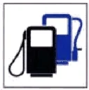 Sinal 1.9: Posto de combustível com GPL (gás de petróleo liquefeito)