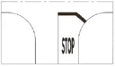 Sinal M8a: Linha de paragem com símbolo “STOP”