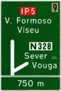 Sinal I2d: Pré-aviso gráfico (Intersecção desnivelada)