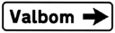 Sinal I3a: Pré-aviso reduzido