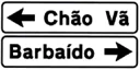 Sinal I3b: Pré-aviso reduzido