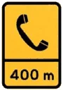 Sinal ST12: Telefone de emergência