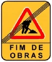 Sinal ST14: Fim de obras
