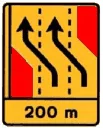 Sinal ST4: Desvio de via de trânsito