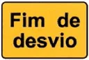 Sinal ST9: Fim de desvio