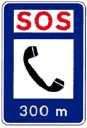 Sinal H15: Telefone de emergência