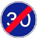 Sinal D14: Fim da obrigação de transitar à velocidade mínima de ... km/h