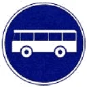 Sinal D6: Via reservada a veículos de transporte público