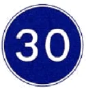 Sinal D8: Obrigação de transitar à velocidade mínima de ... km/h