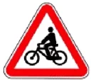 Sinal A17: Saída de ciclistas