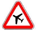 Sinal A21: Pista de aviação
