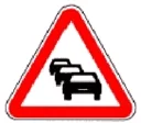 Sinal A30: Congestionamento