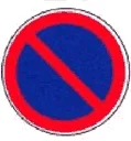 Sinal C15: Estacionamento proibido