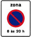 Sinal G2b: Zona de estacionamento proibido